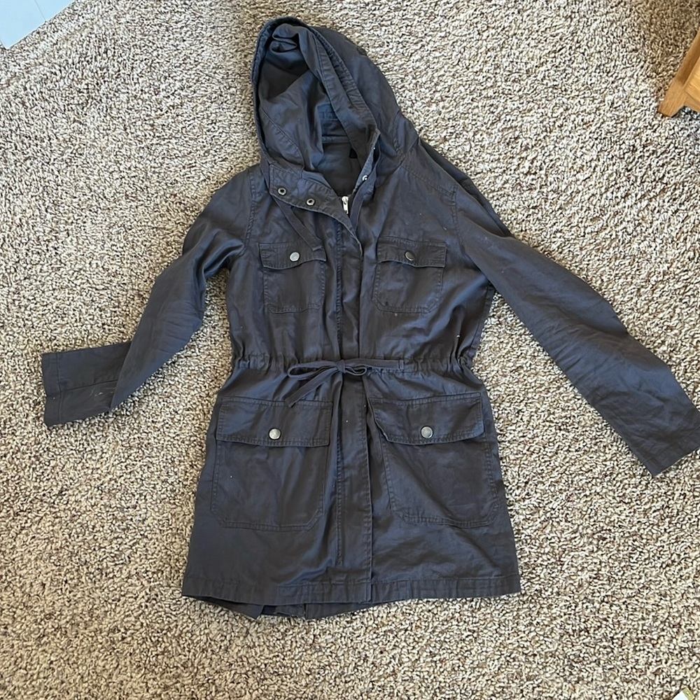 Hooded cotton jacket